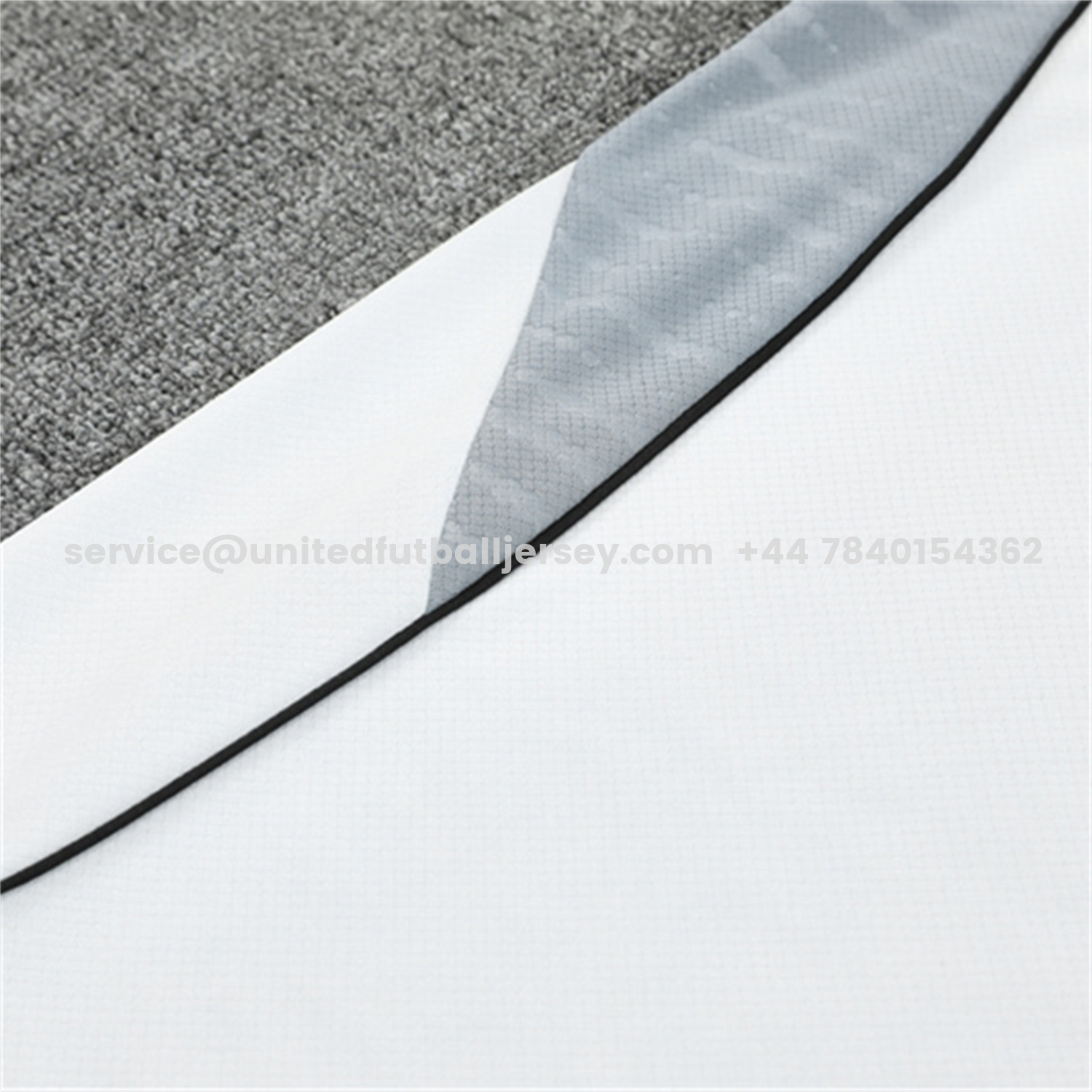 unitedfutballjersey-Germany 25-26 Short-Sleeve Training Set - White Top & Black Shorts