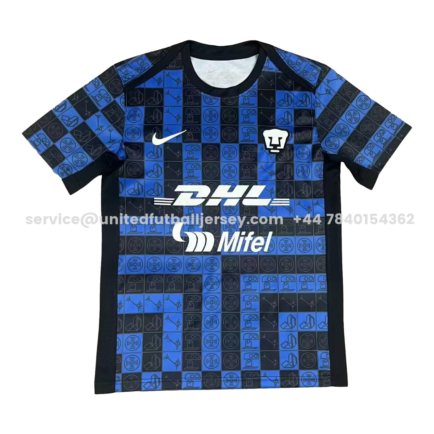 unitedfutballjersey-Pumas UNAM 25-26 Blue Pre-Match Training Jersey - Fans Version