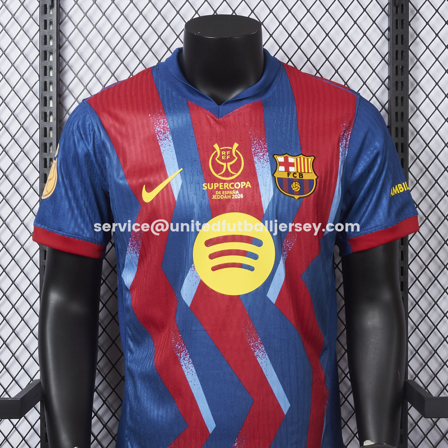 unitedfutballjersey-Barcelona 25-26 Supercopa De España Fourth Jersey - Player Version