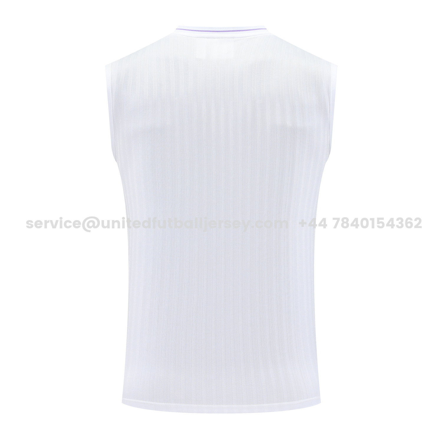 unitedfutballjersey-Real Madrid 25-26 Vest Training Set - Pure White Vest & Purple Shorts