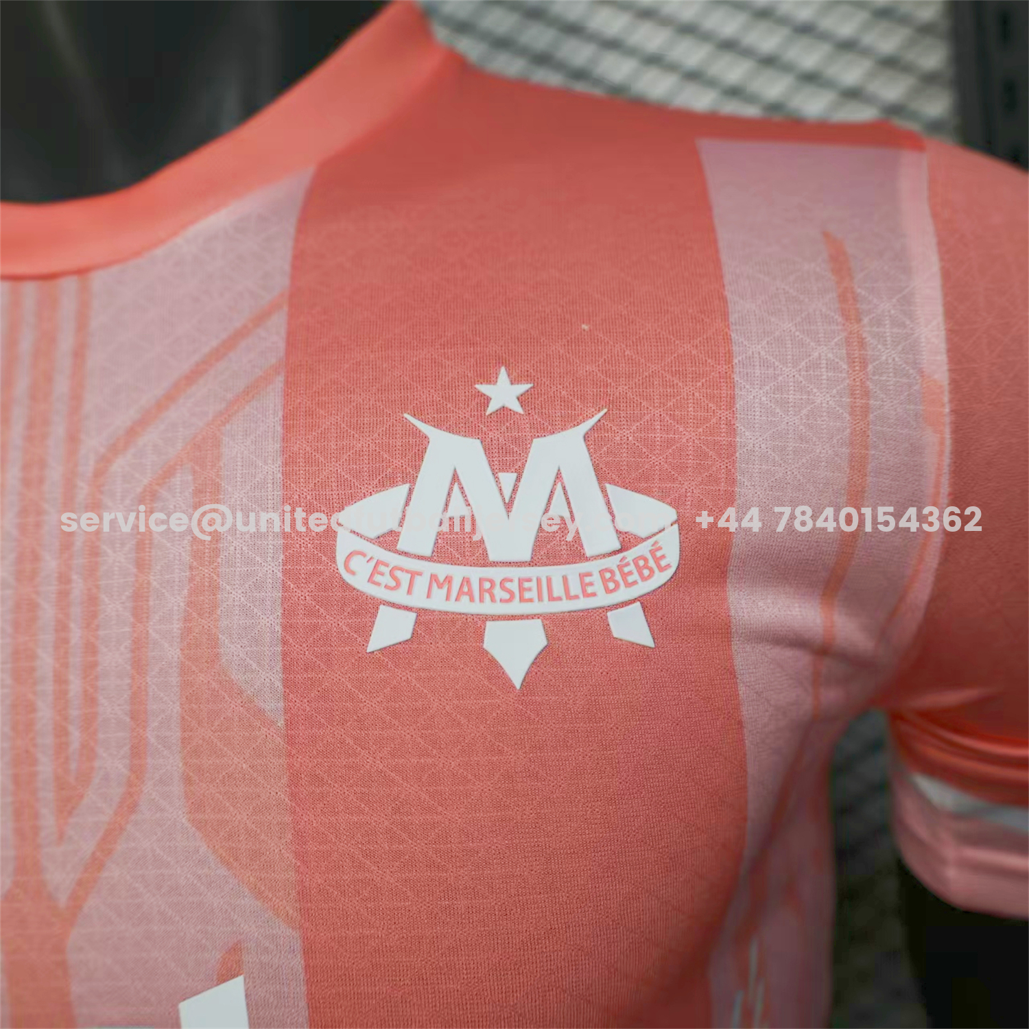 unitedfutballjersey-Marseille 25-26 Pink Stripes Special Jersey - Player Version