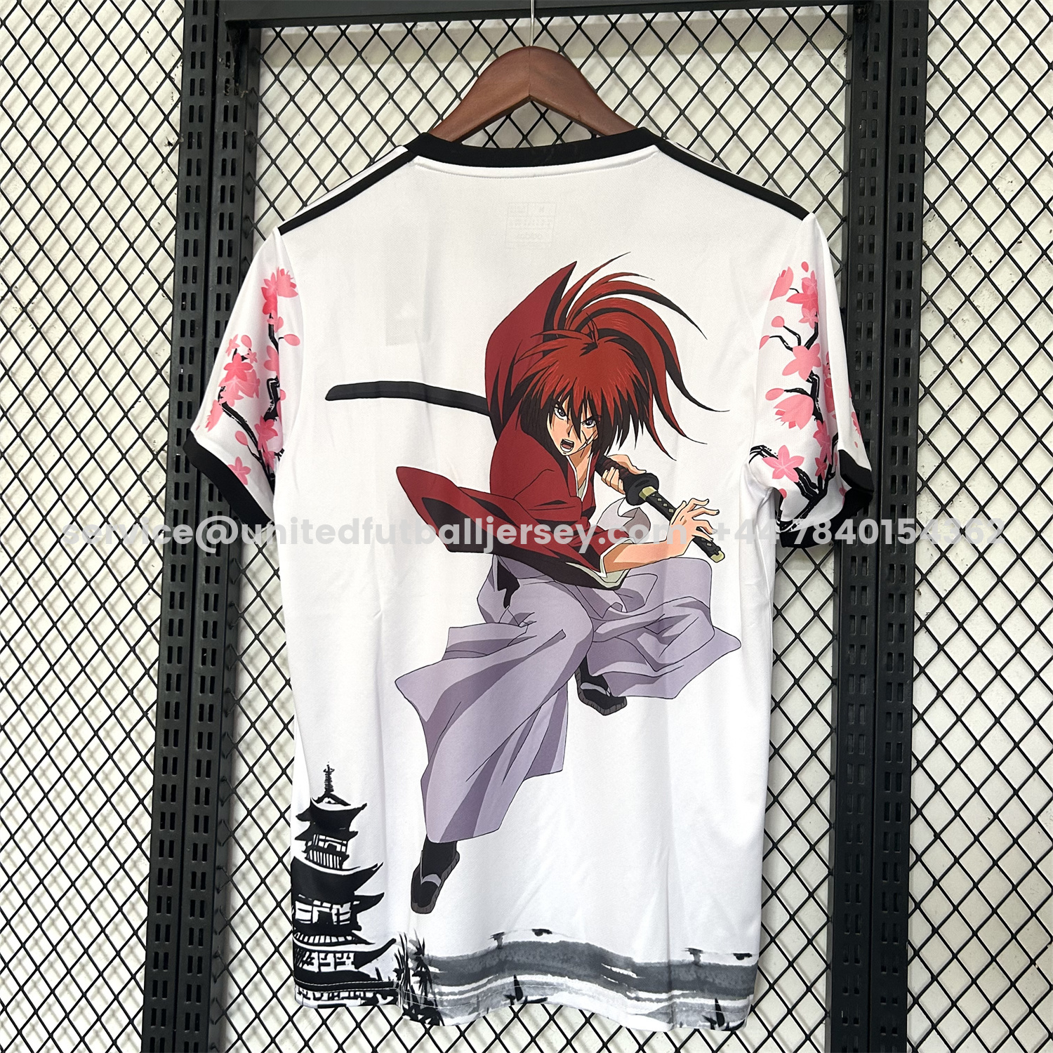 unitedfutballjersey-Japan 25-26 Rurouni Kenshin Himura Kenshin White Special Jersey - Fans Version