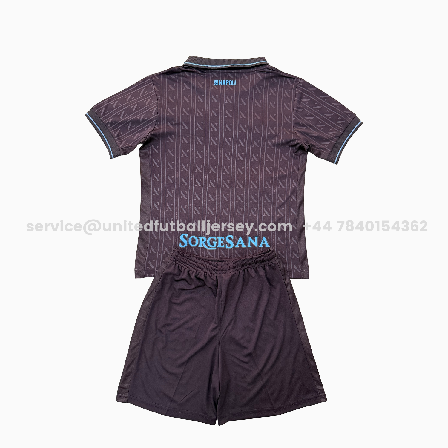 unitedfutballjersey-Napoli 25-26 Third Kids Kit