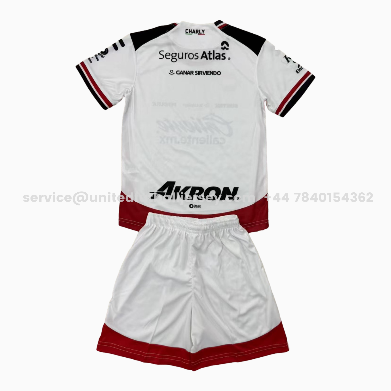 unitedfutballjersey-Atlas 25-26 Away White Kids Kit