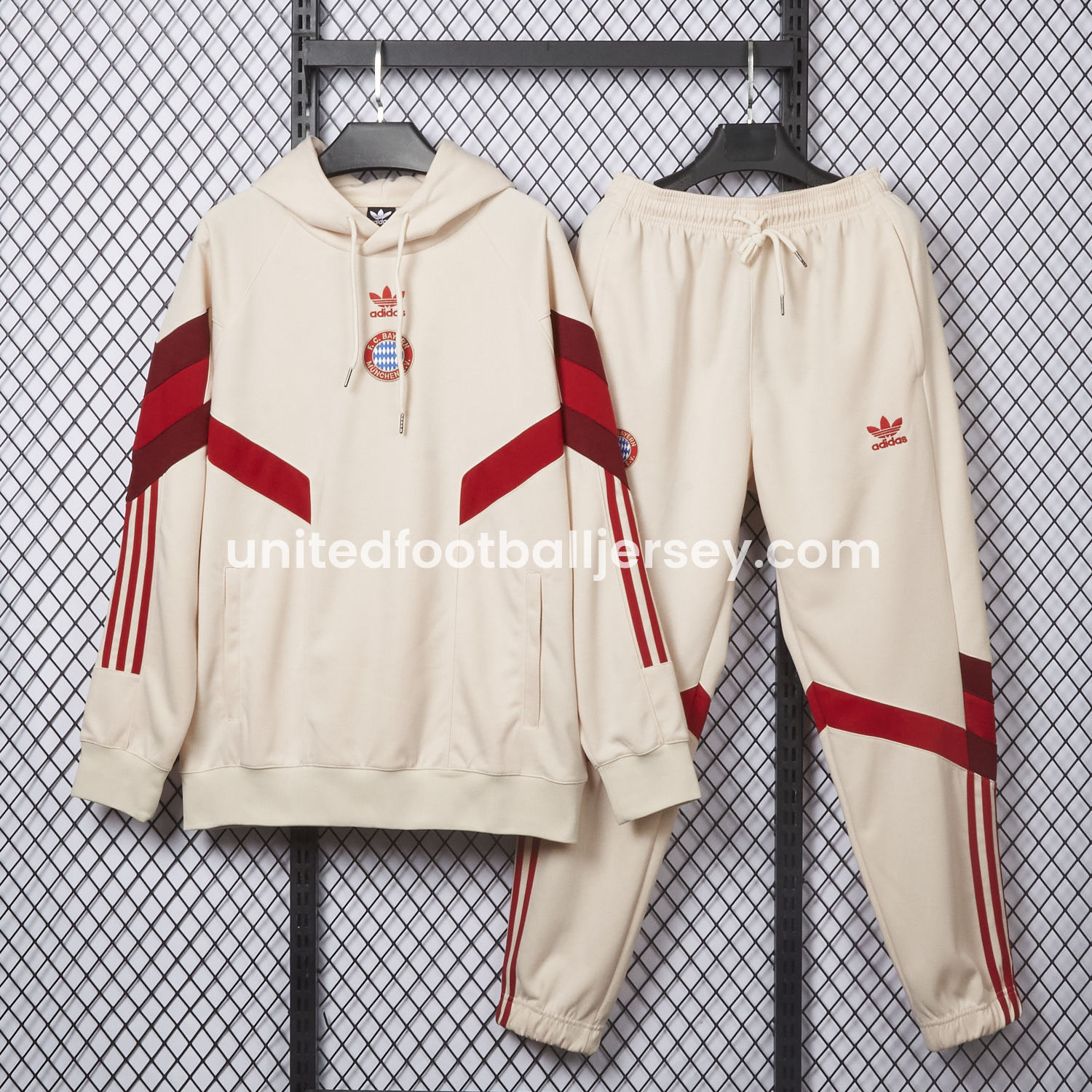 Bayern Munich 24-25 Originals LFSTLR Training Hoodie Set - Beige:football jersey mysite: unitedjerseyfootball 邓江浪:football