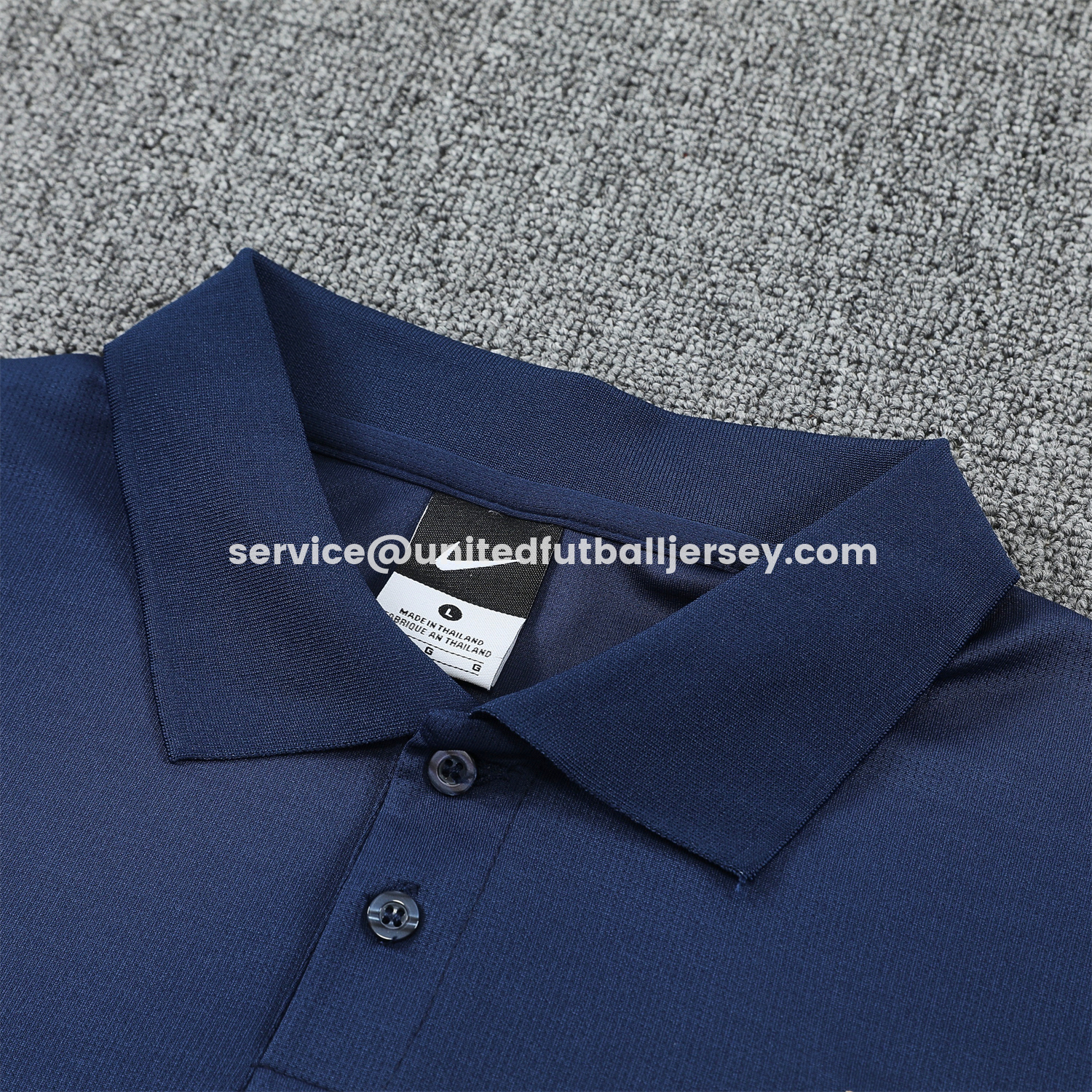 unitedfutballjersey-Paris Saint-Germain PSG 25-26 POLO Short-Sleeve Training Set - Dark Blue Top and Pants