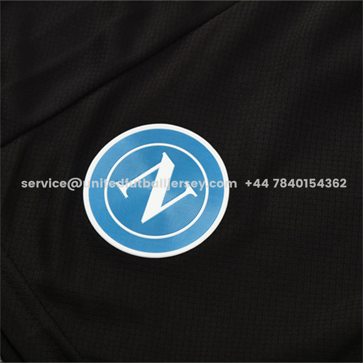 unitedfutballjersey-Napoli 25-26 Short-Sleeve Training Set - Blue Mecha Top & Black Shorts