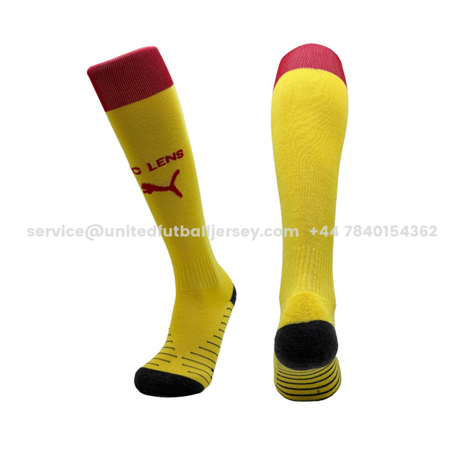 unitedfutballjersey-Lens 25-26 Home Socks - Yellow