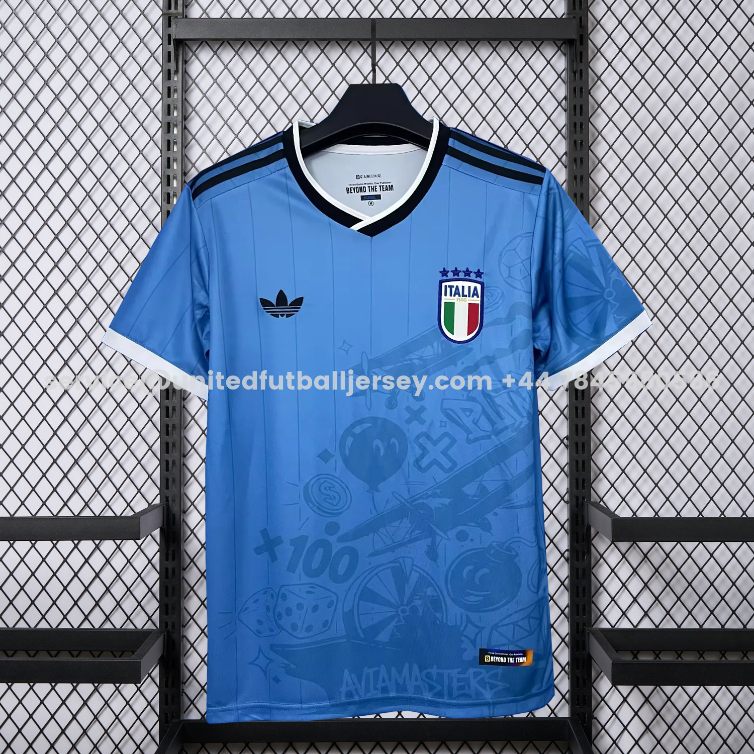 unitedfutballjersey-Italy 2026 BGAMING Special Blue Jersey - Fans Version