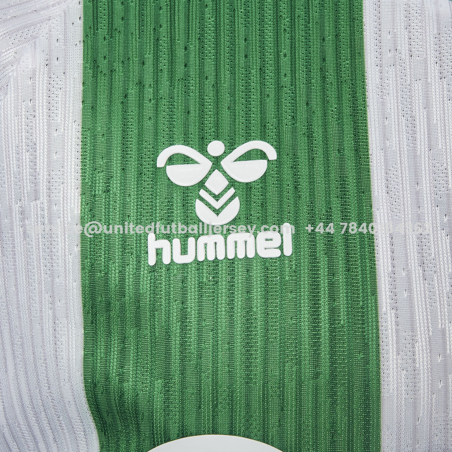 unitedfutballjersey-Real Betis 25-26 Home Stripes Jersey - Player Version