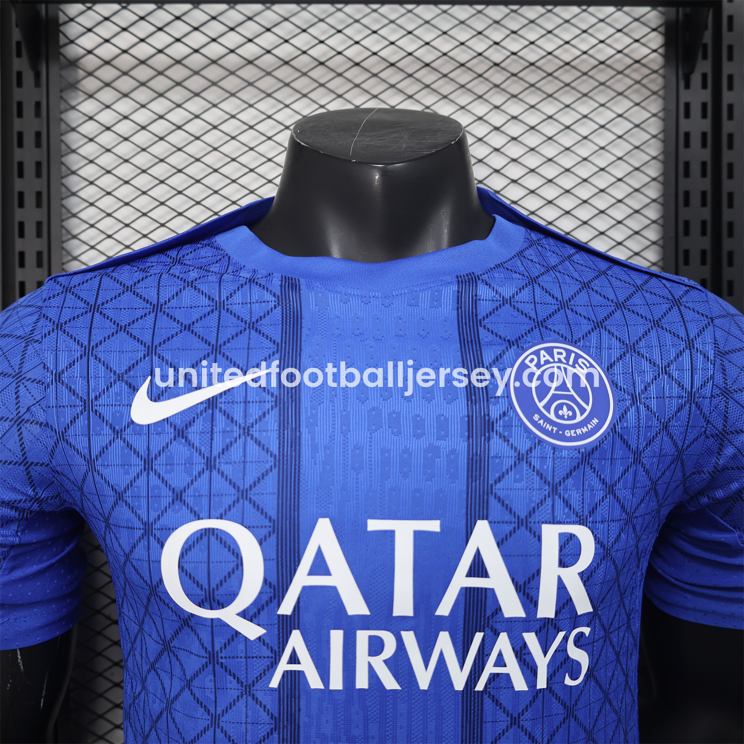 unitedfutballjersey-Paris Saint-Germain PSG 25-26 Blue Pre-Match Training Jersey - Player Version