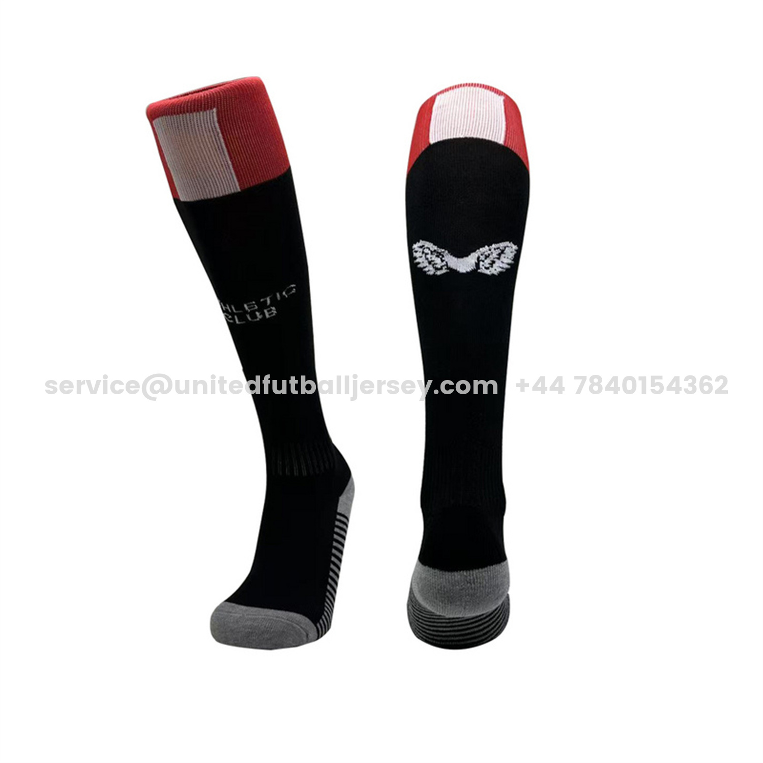 unitedfutballjersey-Athletic Bilbao 25-26 Home Socks - Black