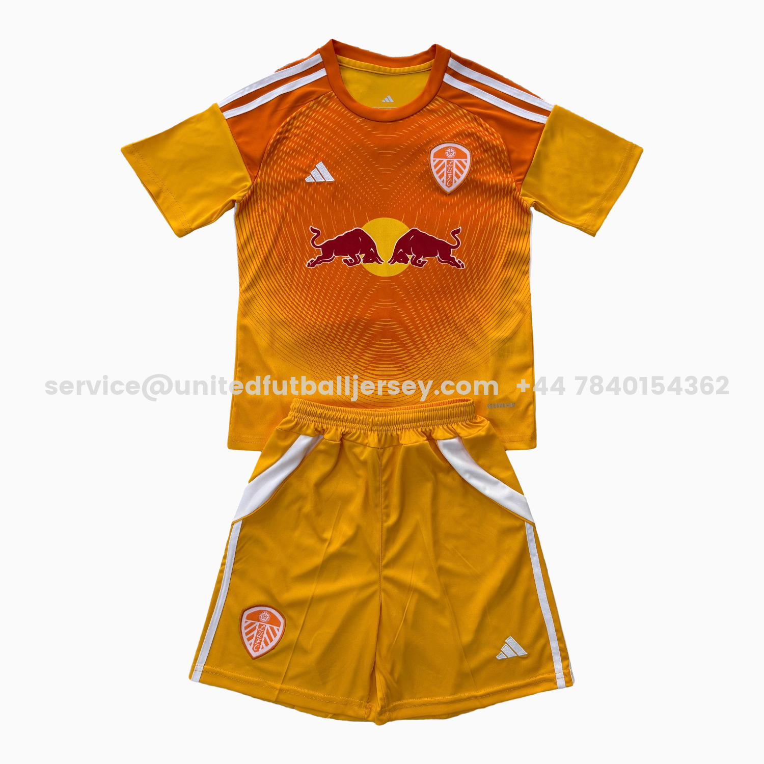 unitedfutballjersey-Leeds United 25-26 Orange Goalkeeper Kids Kit