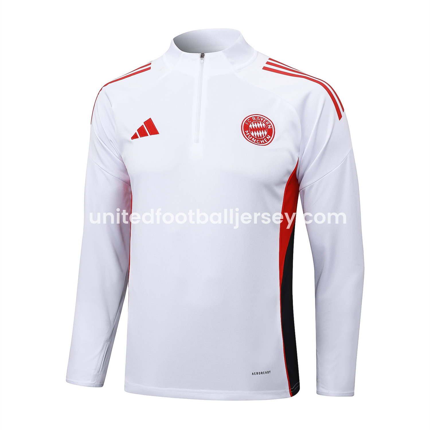 unitedfutballjersey-Bayern Munich 25-26 Long Sleeve Training Set - Dark Red
