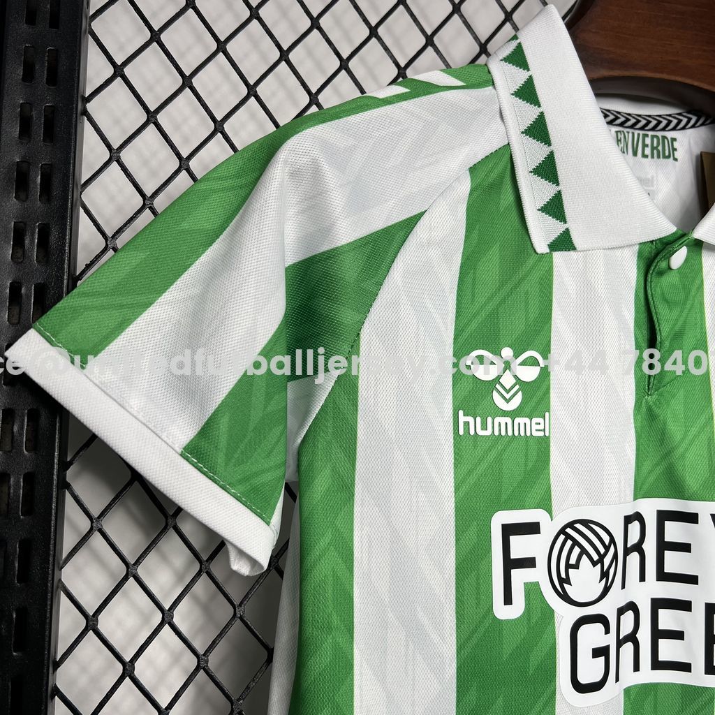 unitedfutballjersey-Real Betis 24-25 Home Stadium Kids Kit