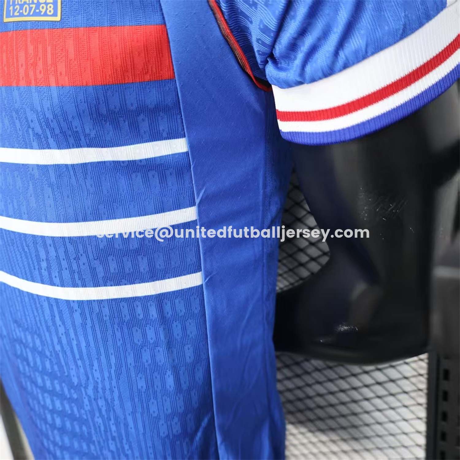 unitedfutballjersey-Retro France 1998 Home Blue Jersey - Player Version