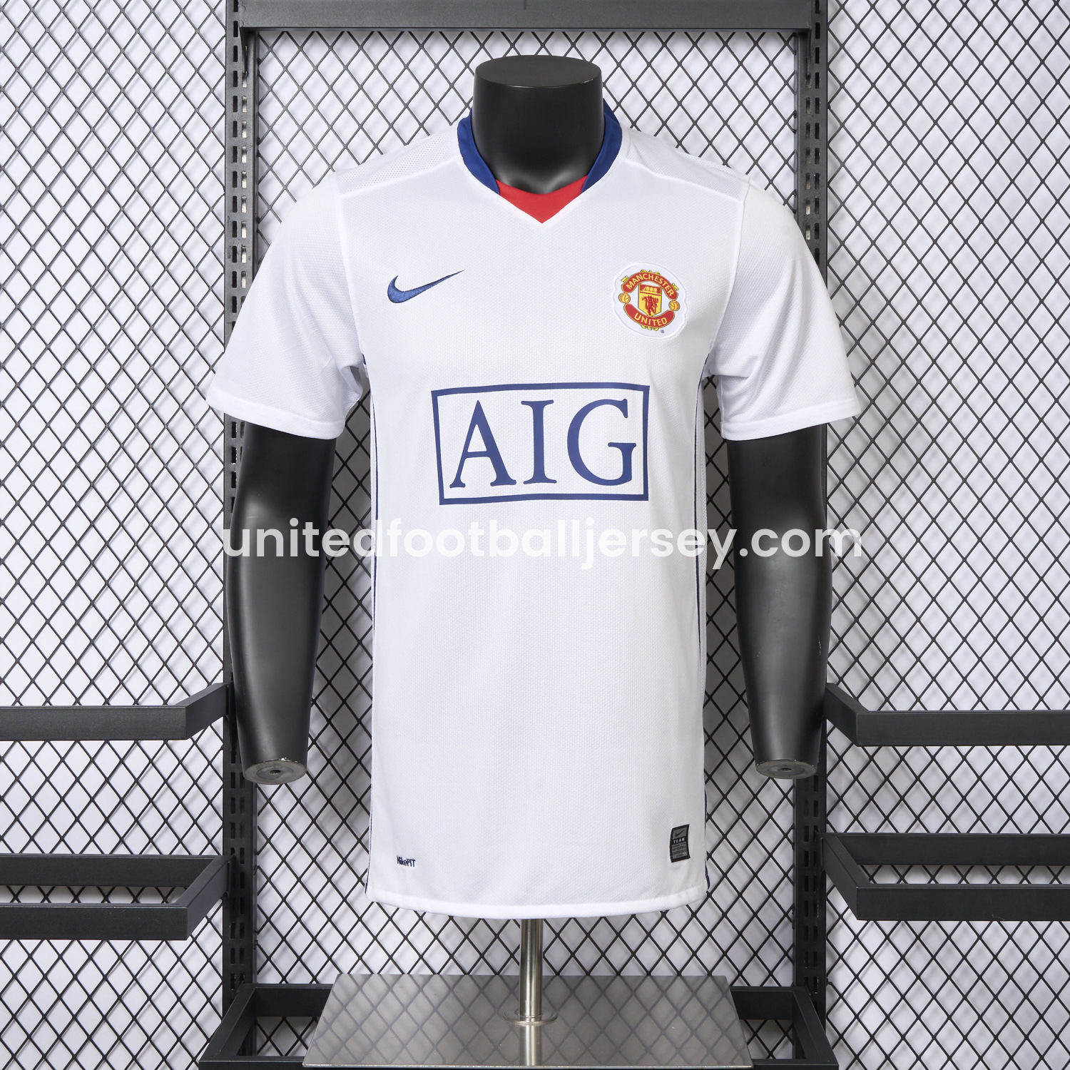 unitedfutballjersey-Retro Manchester United 2008-09 Away Jersey - Player Version