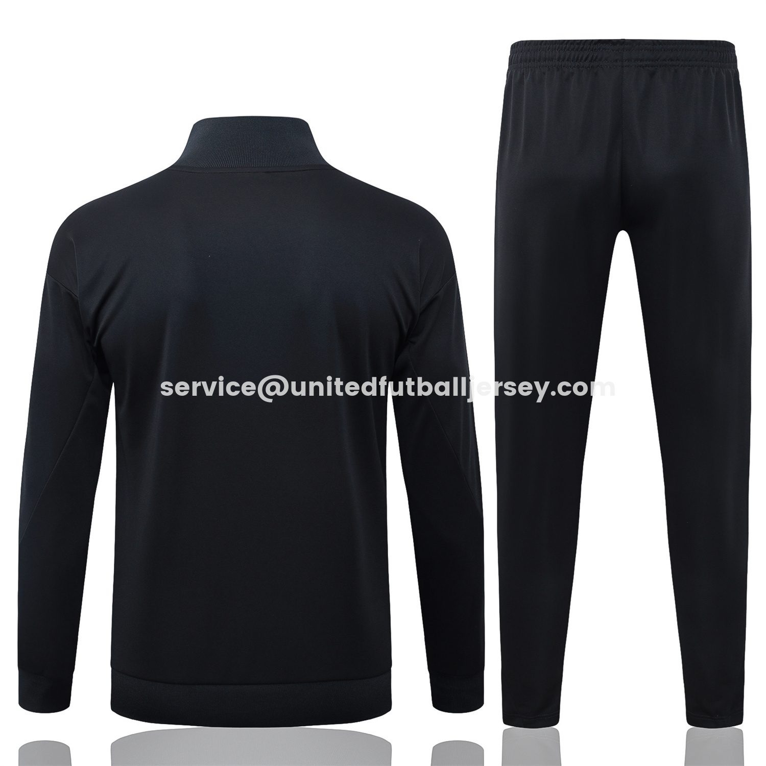 unitedfutballjersey-Paris Saint-Germain PSG 25-26 Jacket Training Tracksuit - Pure Black top & Pants