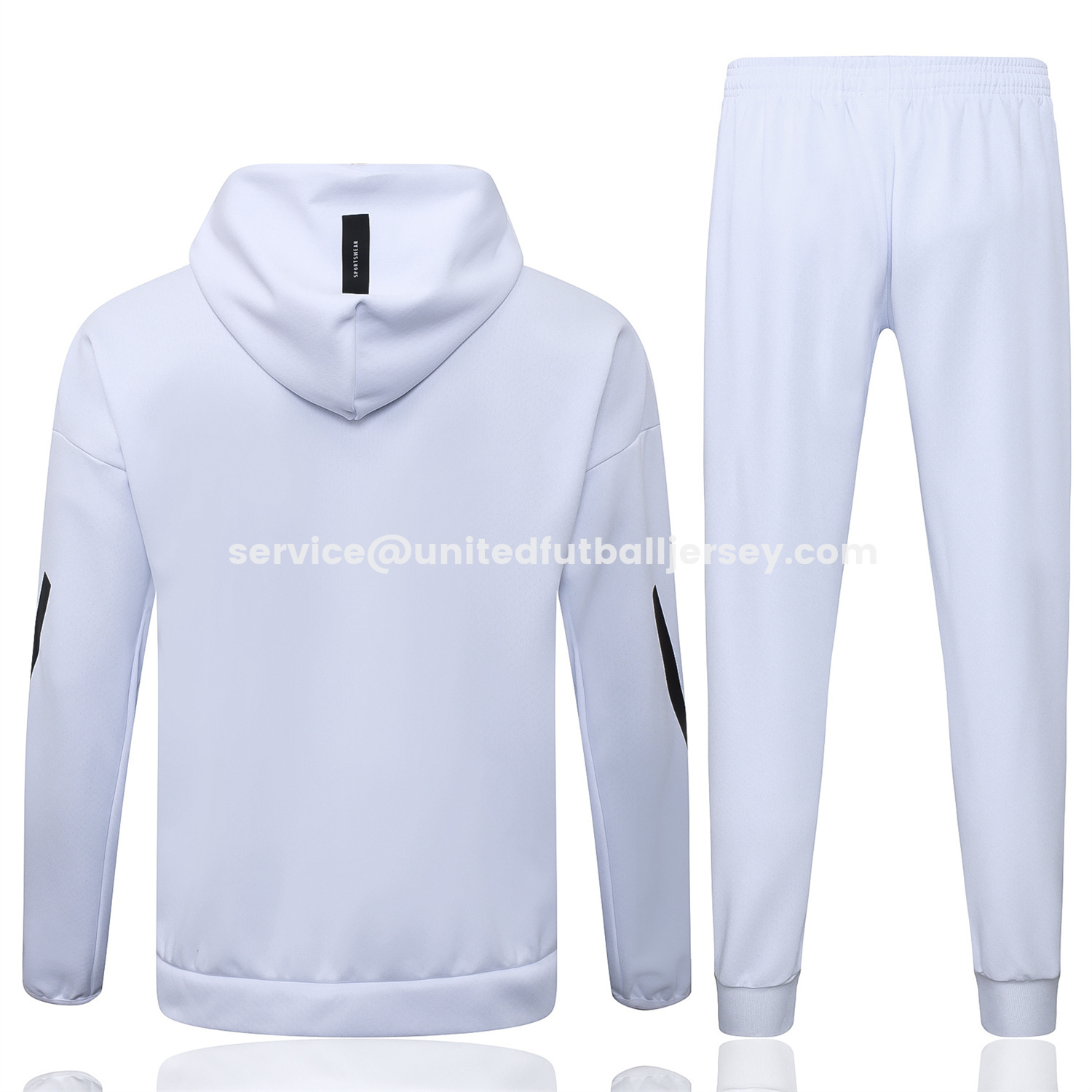 unitedfutballjersey-Ajax 25-26 Training Hoodie Set - White Hoodie and White Pants
