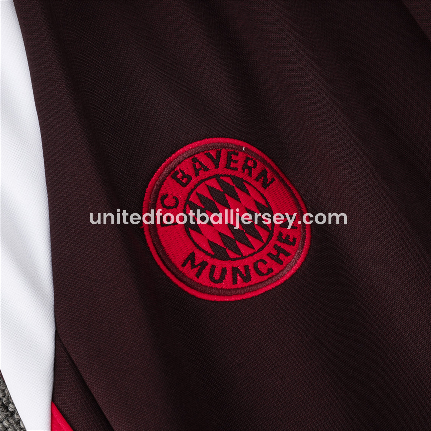 unitedfutballjersey-Bayern Munich 24-25 Long Sleeve Training Set - Dark Red