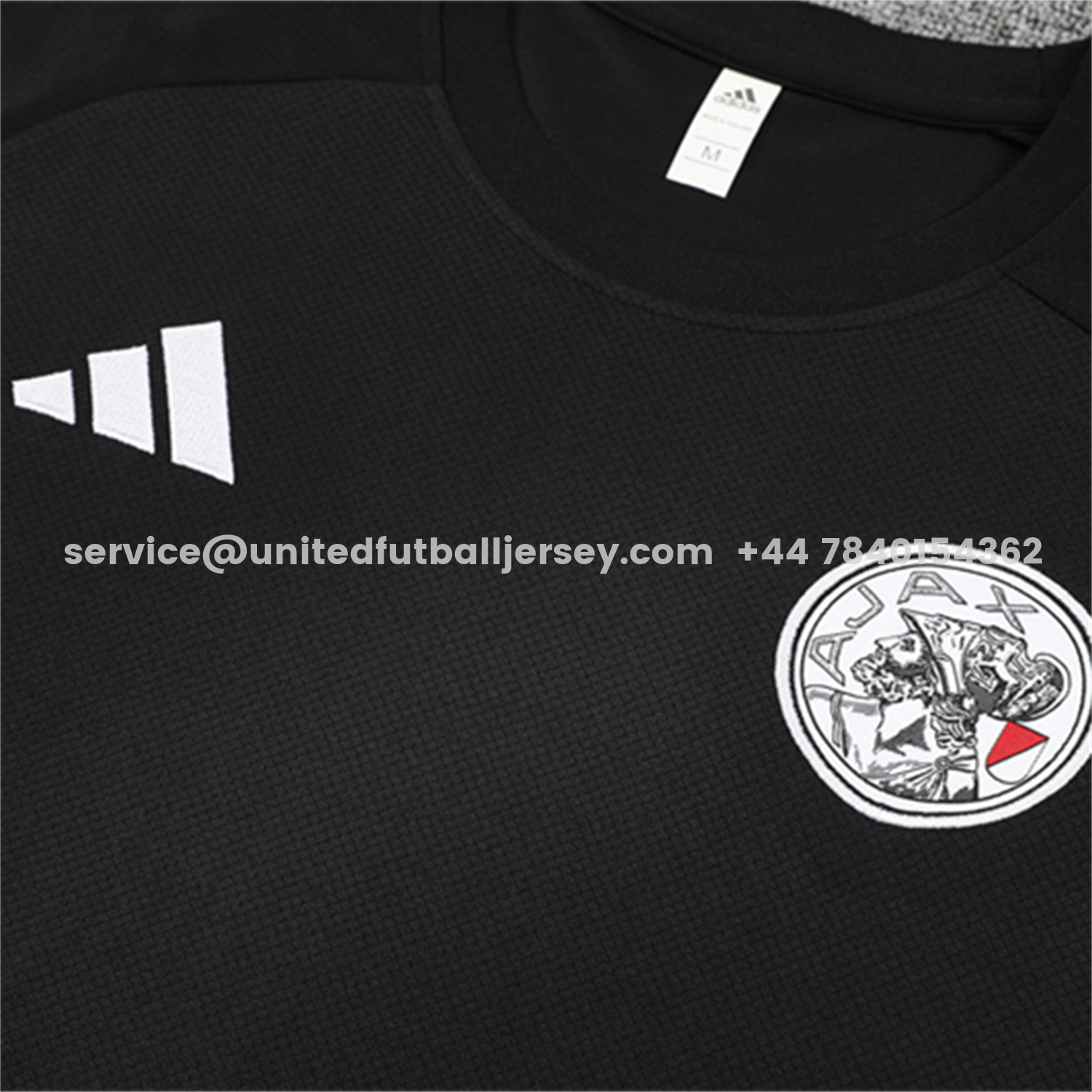 unitedfutballjersey-Ajax 25-26 Kids Short-Sleeve Training Set - Black Top and Black Shorts