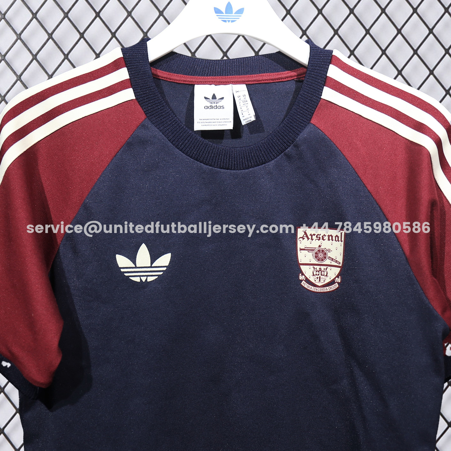 unitedfutballjersey-Arsenal 25-26 Vintage Originals Dark Blue T-shirts