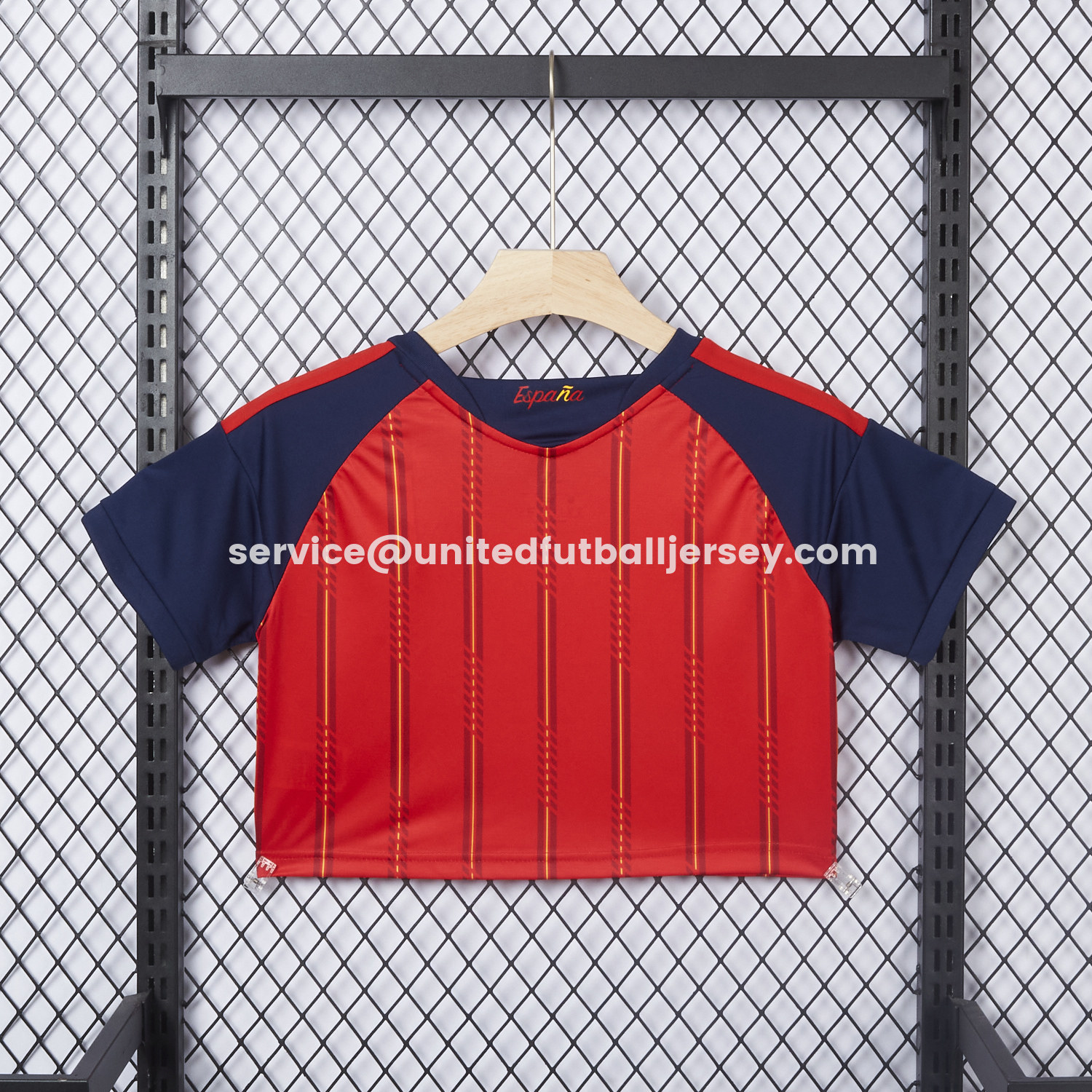 unitedfutballjersey-Women's Spain 2026 Home Cropped Jersey