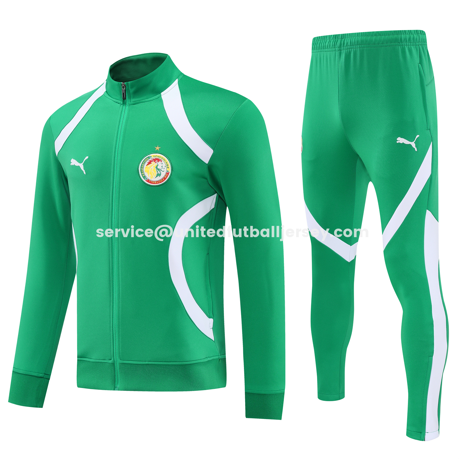 unitedfutballjersey-Senegal 2026 Jacket Training Tracksuit - Green Jackets & Green Pants
