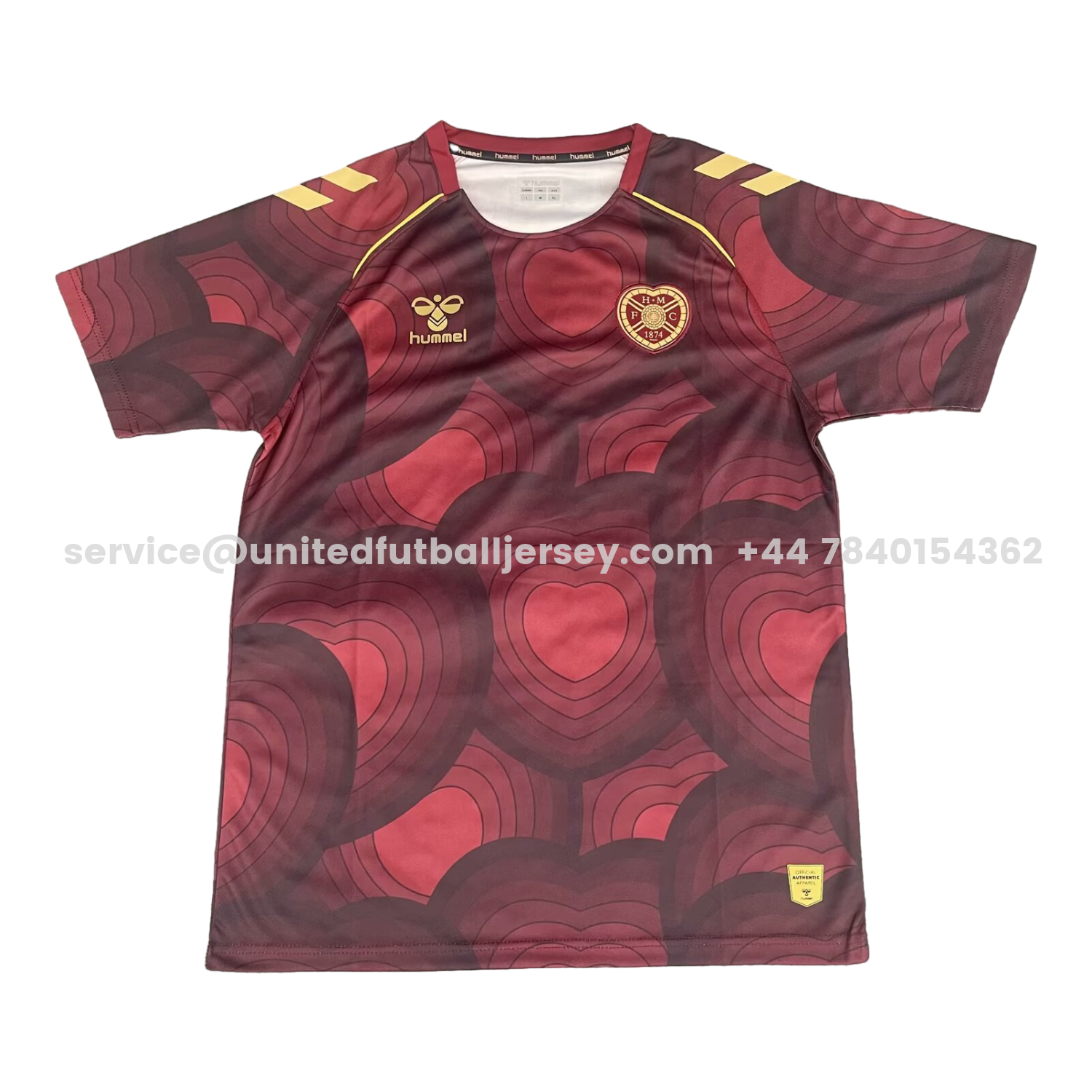 unitedfutballjersey-Hearts Heart of Midlothian 25-26 Red Pre-Match Training Jersey - Fans Version