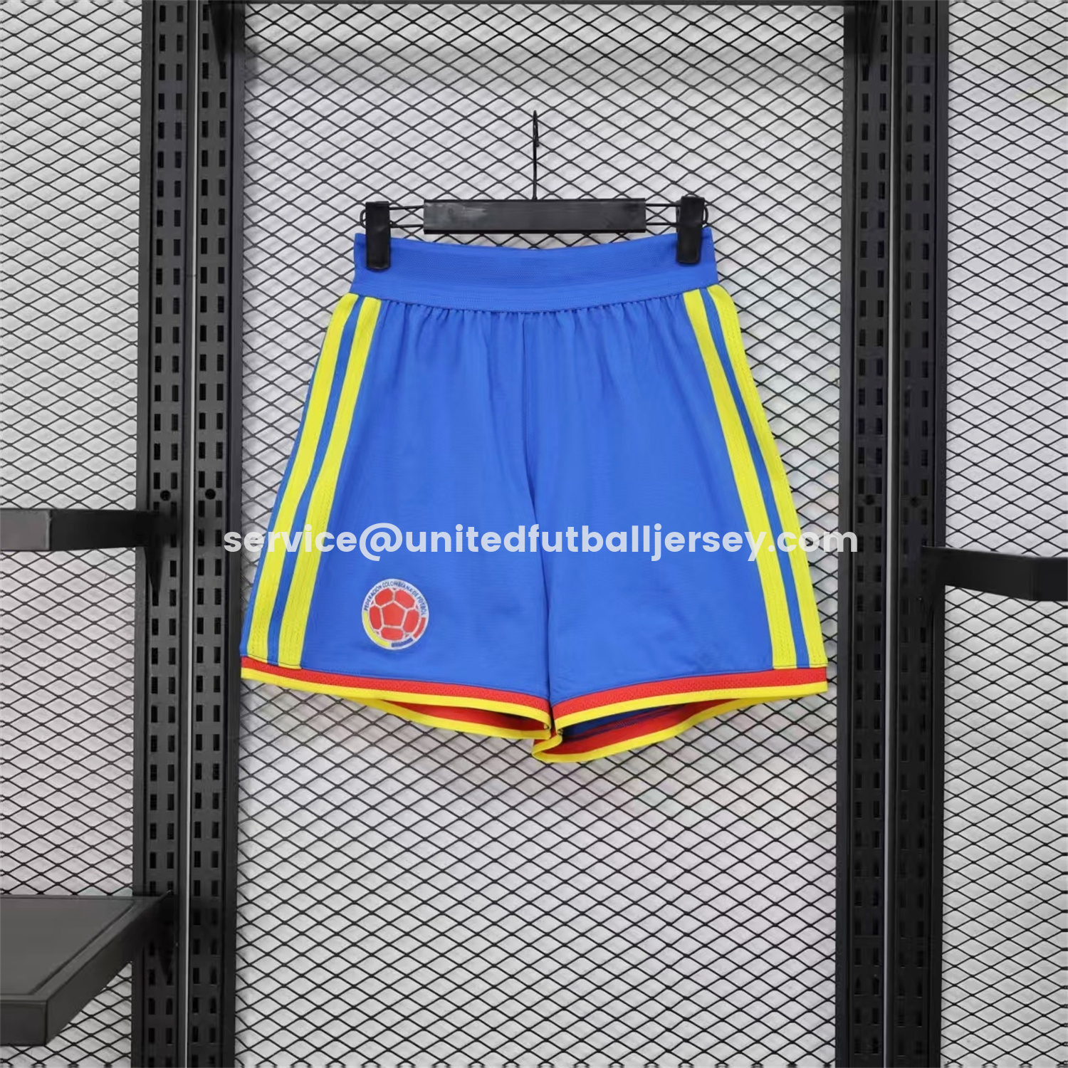 unitedfutballjersey-Colombia 2026 Blue Shorts - Player Version