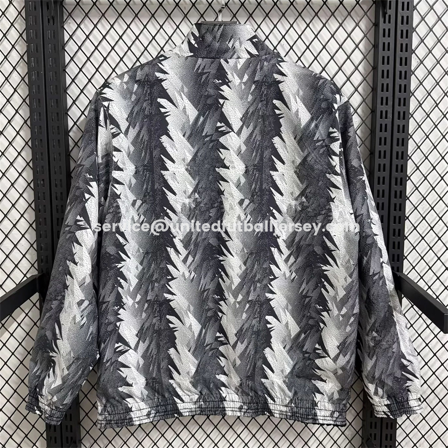 unitedfutballjersey-Juventus 25-26 Double Sided Reversible Windbreaker - Black & Grey