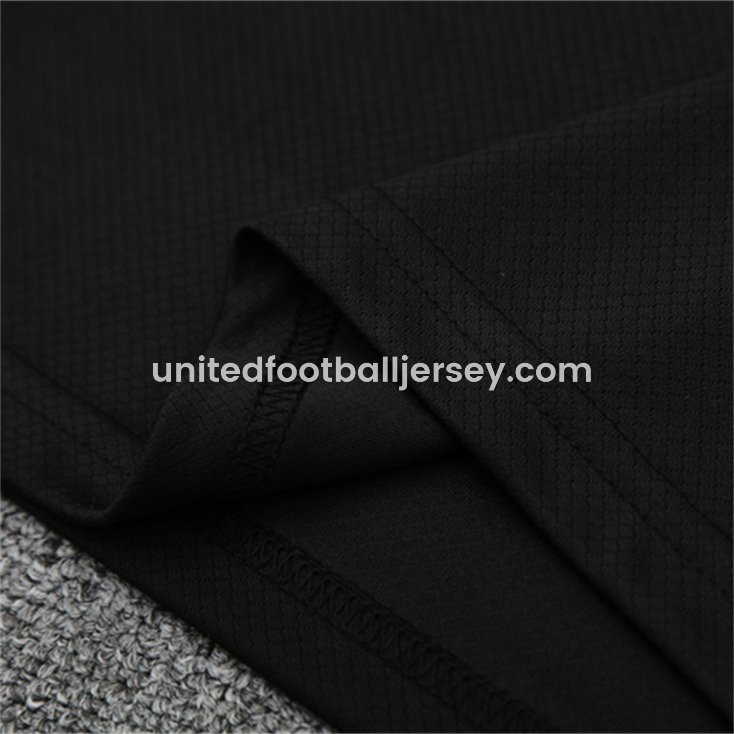 unitedfutballjersey-Manchester United 25-26 Kids Short-Sleeve Training Set - Black Top & Black shorts