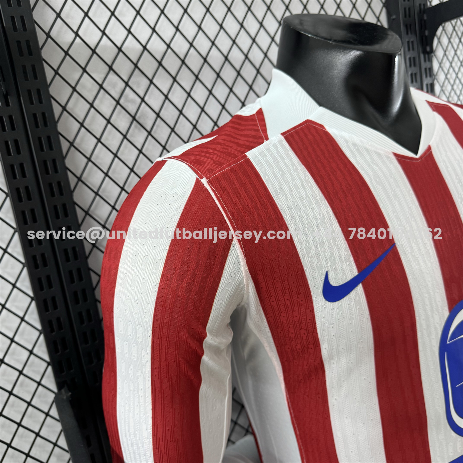 unitedfutballjersey-Atletico Madrid 25-26 Home Long Sleeves Jersey - Player Version