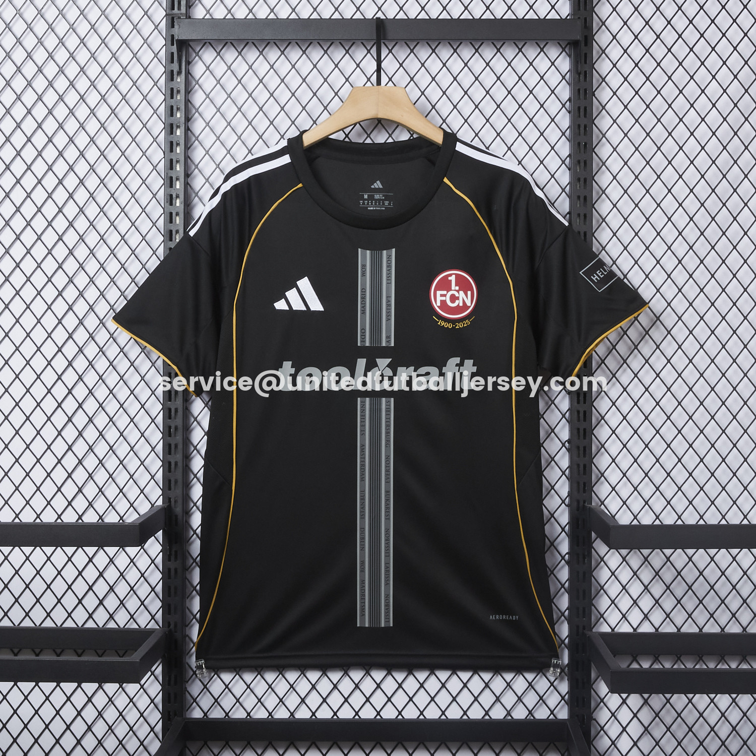 unitedfutballjersey-Nürnberg 25-26 Black 125-Year Anniversary Jersey - Fans Version