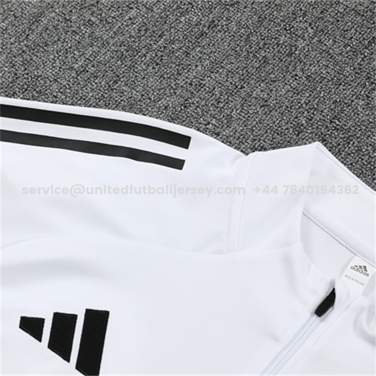 unitedfutballjersey-Ajax 25-26 Long Sleeve Training Set - White Top and Black Pants