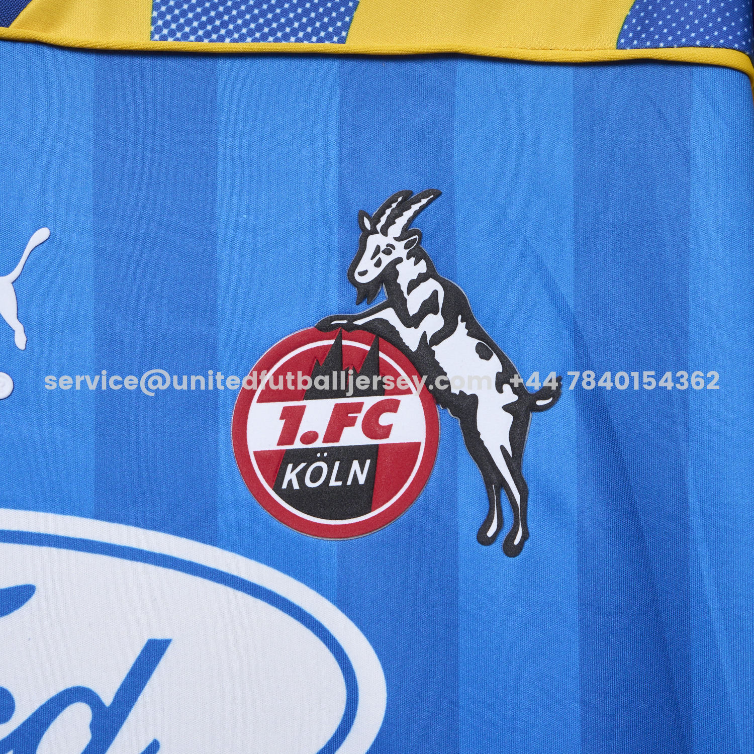 unitedfutballjersey-Retro 1. FC Köln 1995-96 Away Blue Jersey