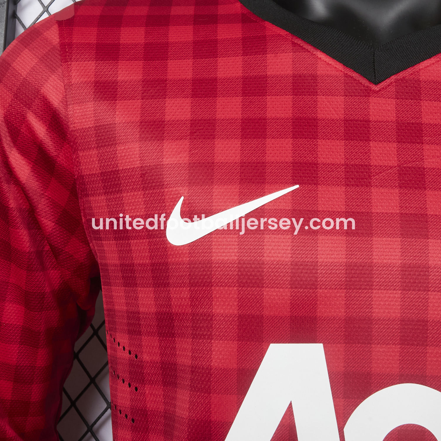 unitedfutballjersey-Retro Manchester United 2012-13 Home Long Sleeve Jersey - Player Version