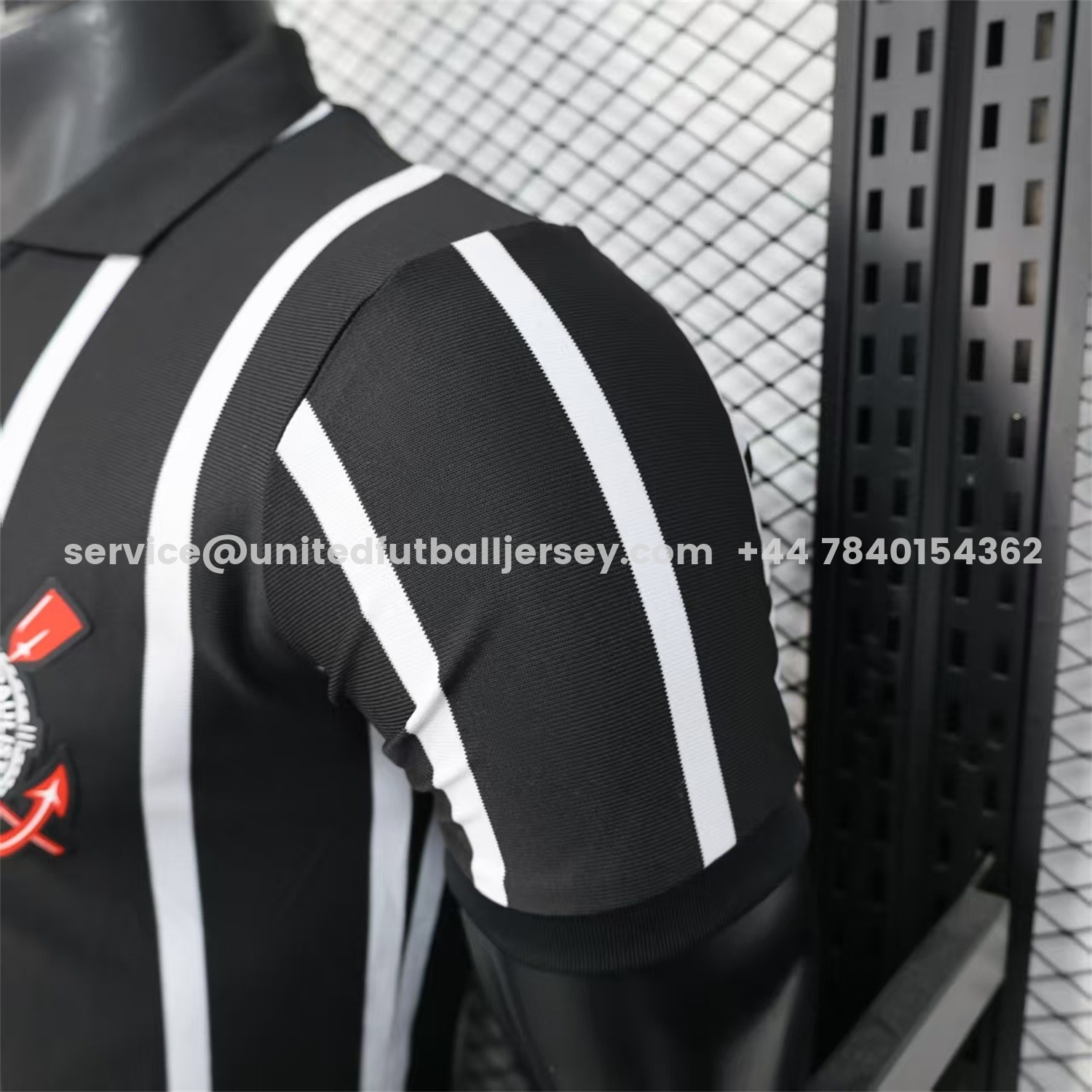 unitedfutballjersey-Corinthians 25-26 Black And White Special Jersey - Player Version