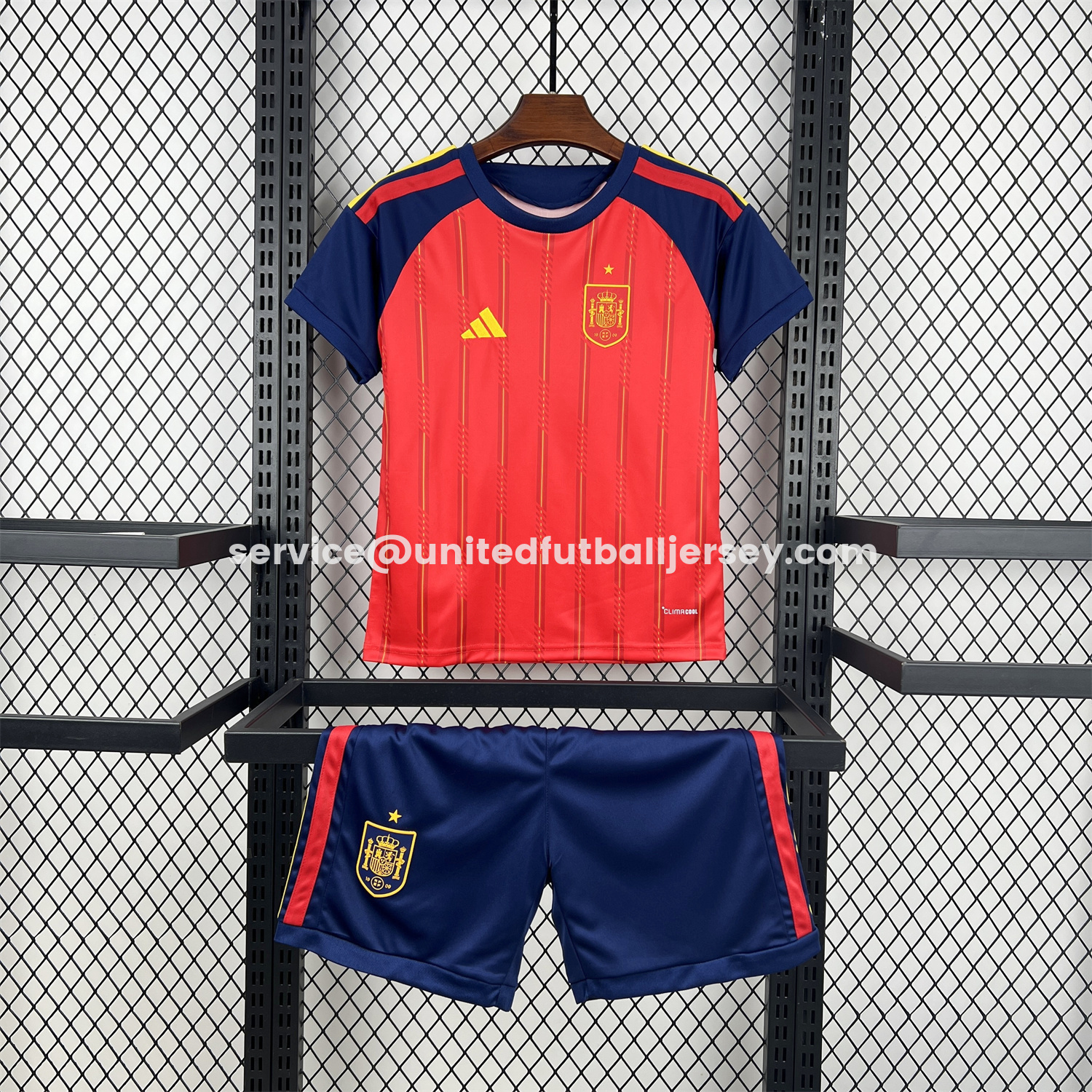 unitedfutballjersey-Spain 2026 Home Kids Kit