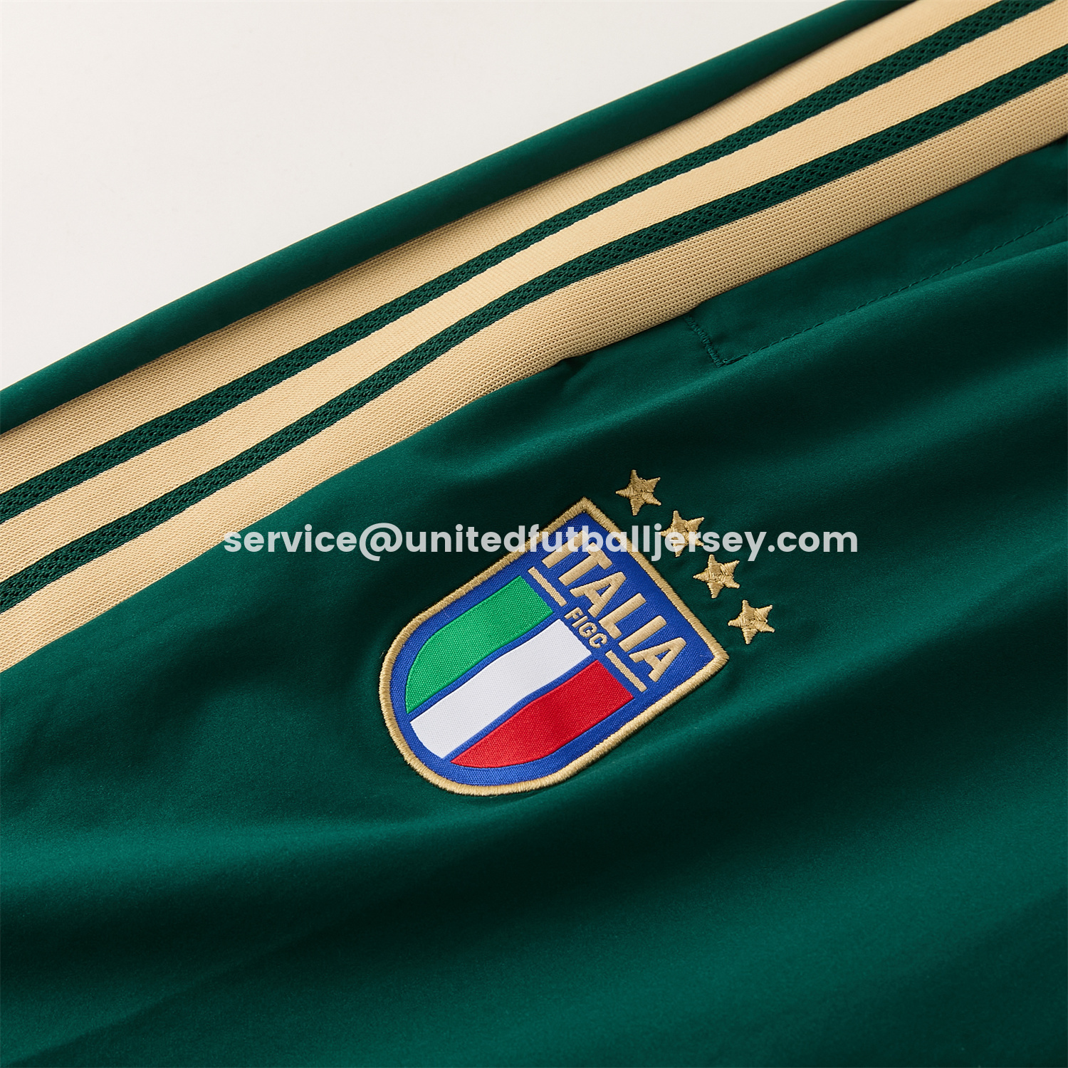 unitedfutballjersey-Italy 2026 Hooded Windbreaker Training Set - Green Top & Pants