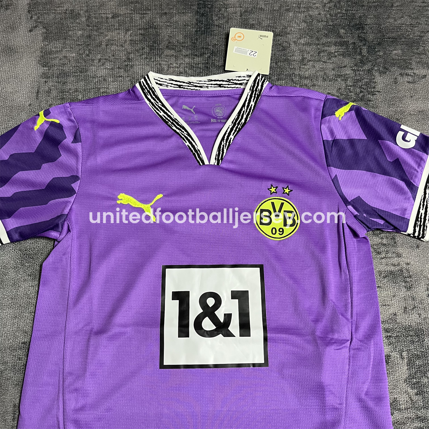 unitedfutballjersey-Dortmund 24-25 Purple Goalkeeper Special Edition Kids Kit