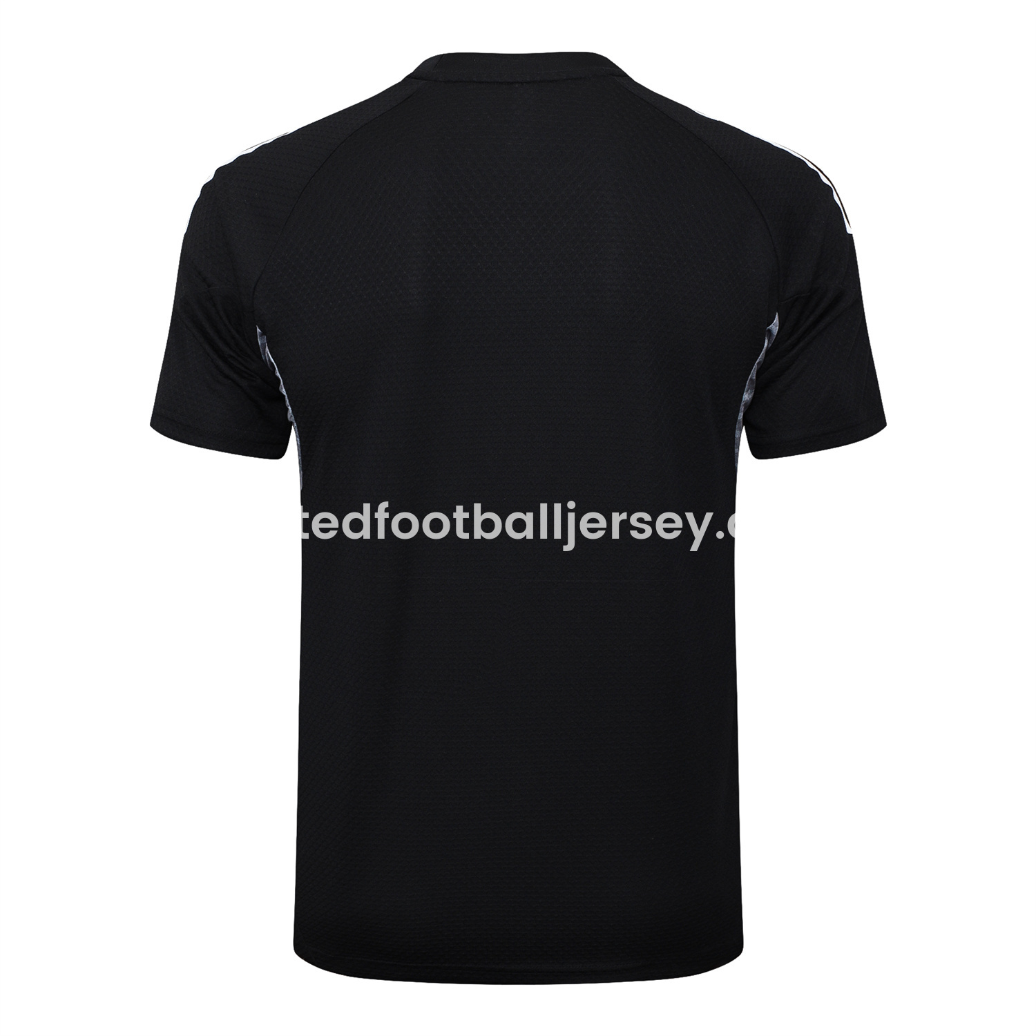 unitedfutballjersey-Real Madrid 25-26 Short-Sleeve Training Set - Black Top and Black Shorts