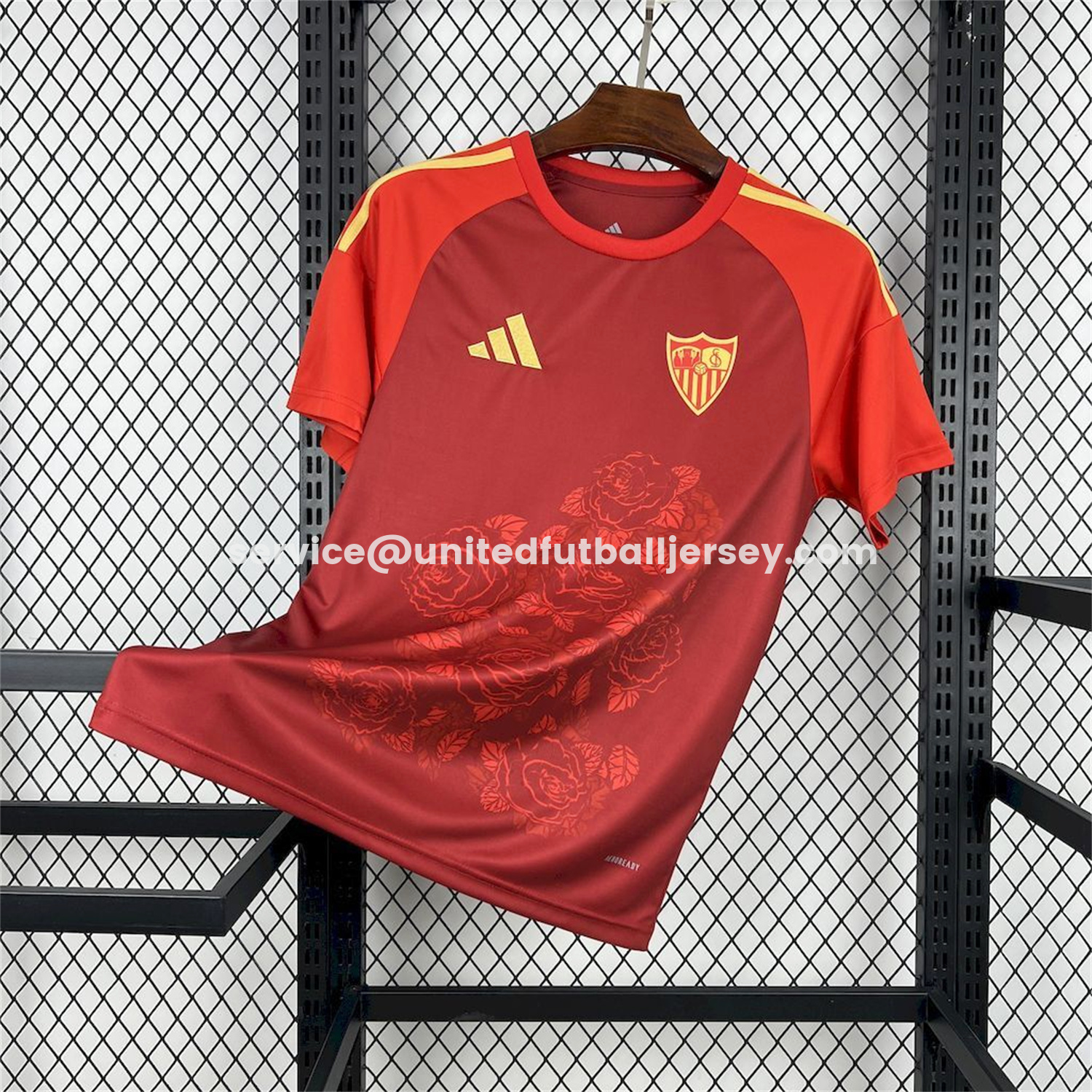 unitedfutballjersey-Sevilla 25-26 Red Rose Special Jersey - Fans Version
