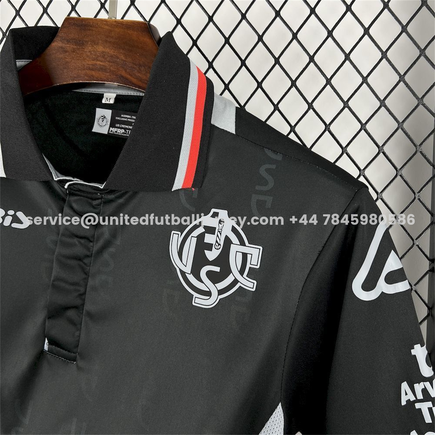 unitedfutballjersey-Cremonese 25-26 Third Black Jersey - Fans Version