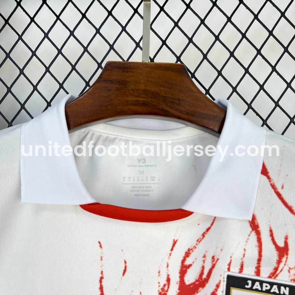 unitedfutballjersey-Japan 25-26 Y-3 Red Auspicious Cloud Pattern White Special Jersey - Fans Version
