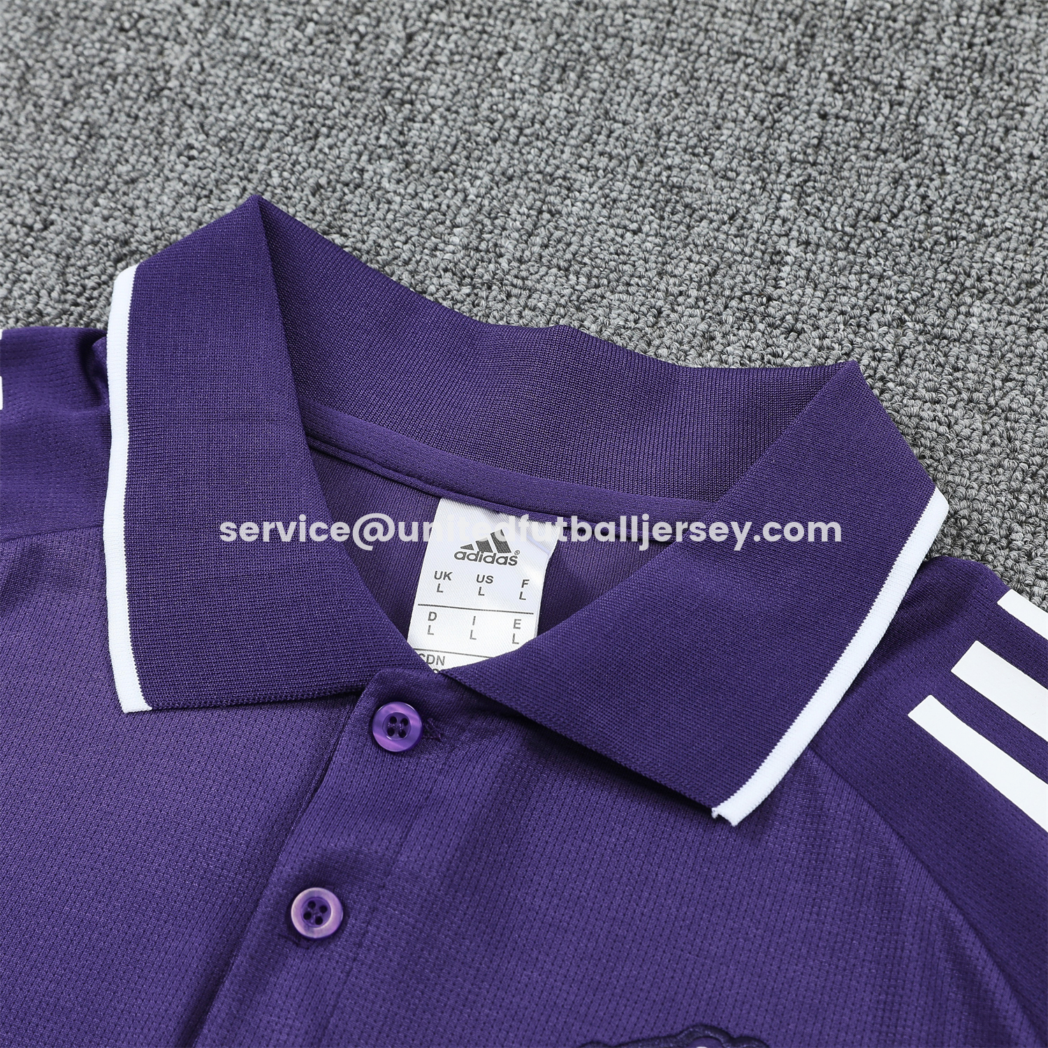 unitedfutballjersey-Manchester United 25-26 POLO Short-Sleeve Training Set - Purple Top and Black Pants