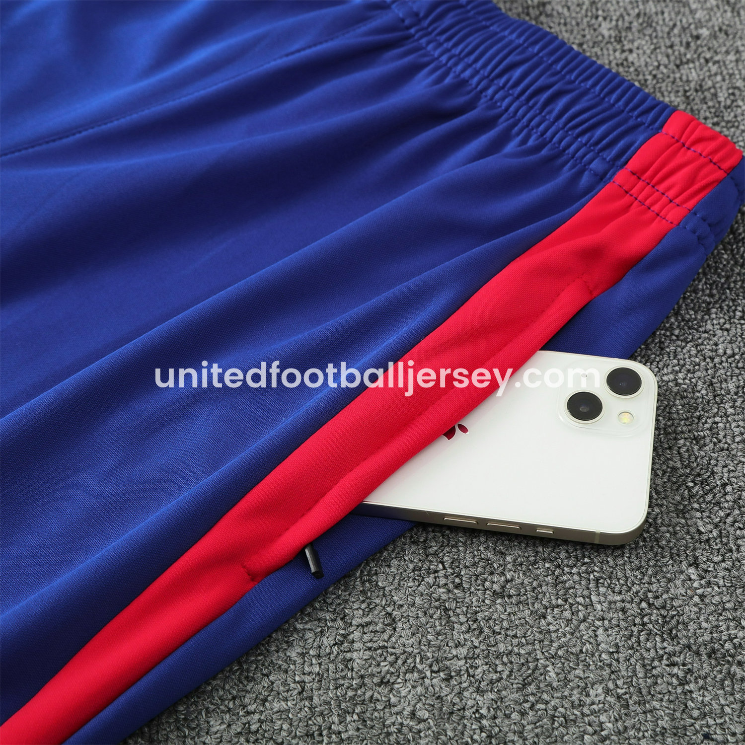 unitedfutballjersey-Spain 25-26 POLO Short-Sleeve Training Set - Royal Blue Top and Pants
