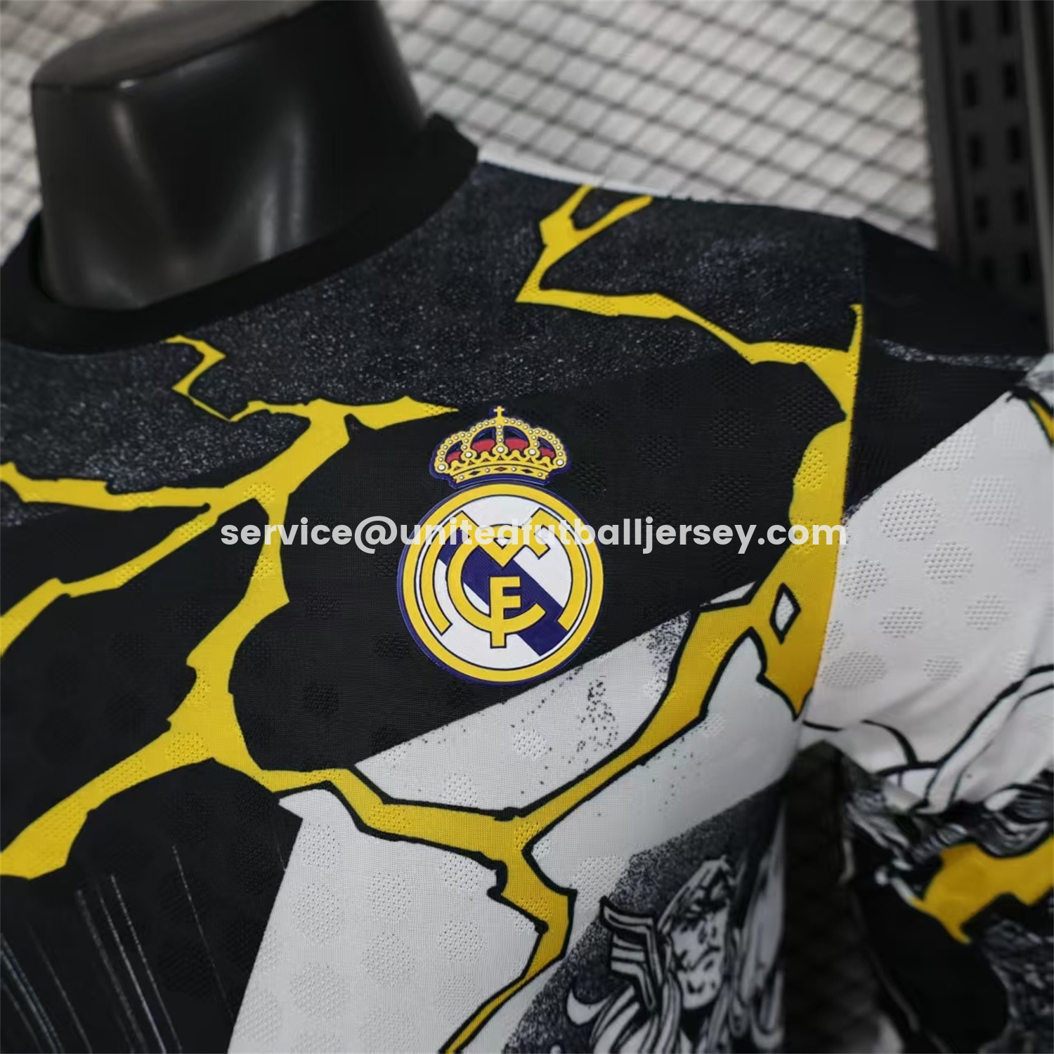 unitedfutballjersey-Real Madrid 25-26 Thunder Comics Pre-Match Special Long Sleeves Jersey - Player Version