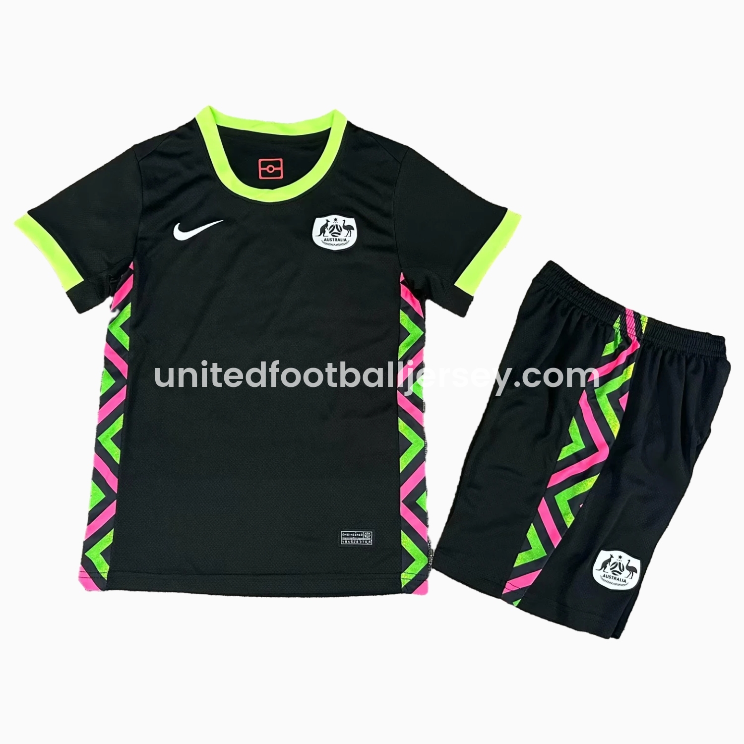 unitedfutballjersey-Australia 25-26 Away Kids Kit