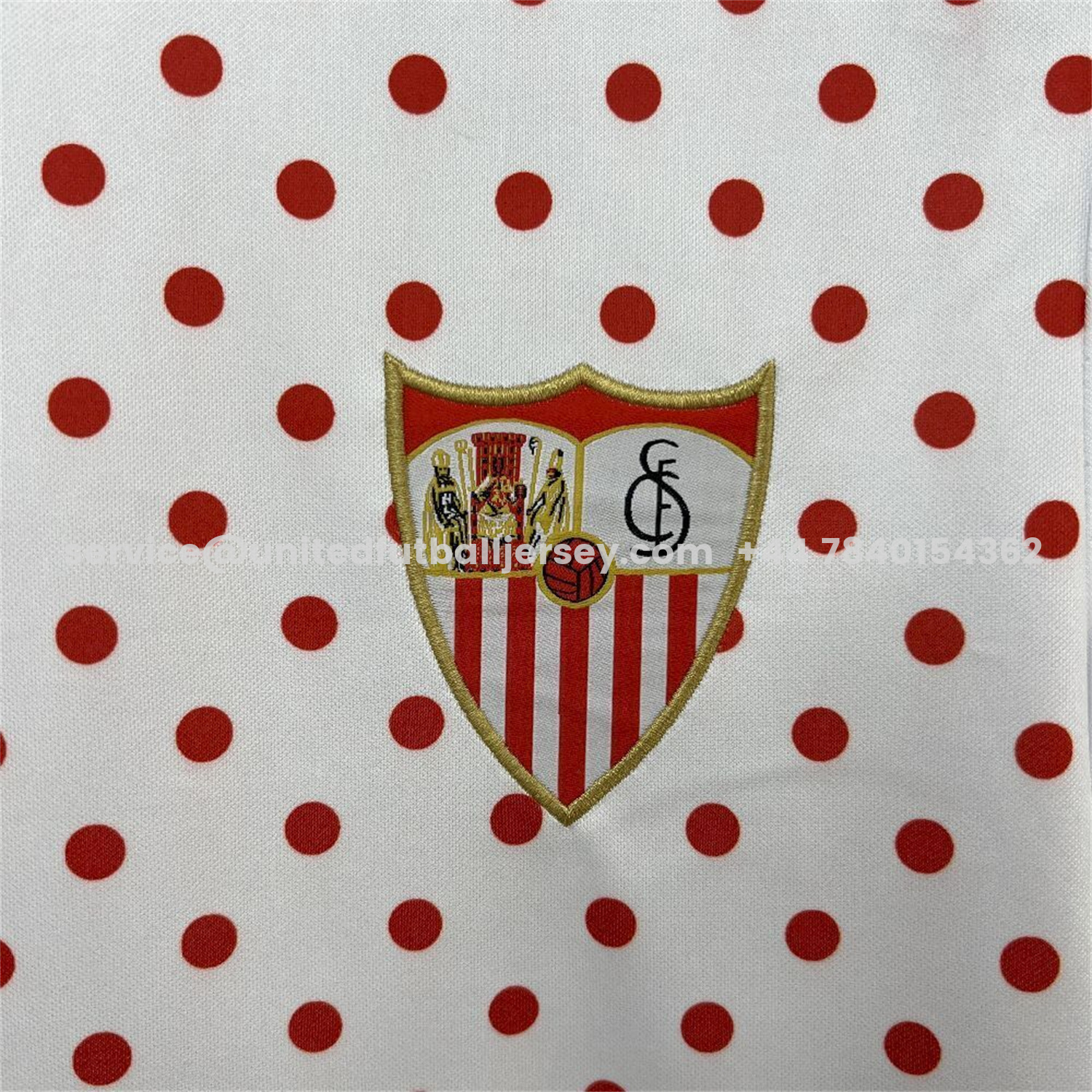 unitedfutballjersey-Sevilla 25-26 Red Points White Training Jersey - Fans Version